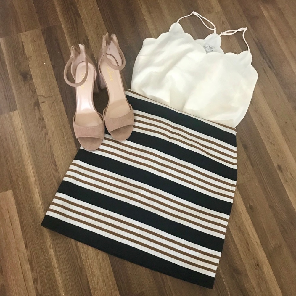 Loft Striped Pencil Skirt Size 00